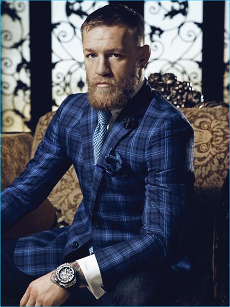 conor mcgregor blue suit.